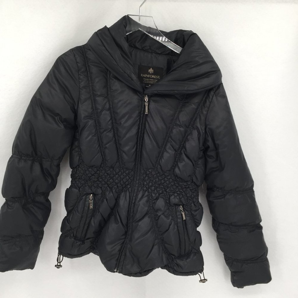 RAINFOREST Black Puffer Jacket